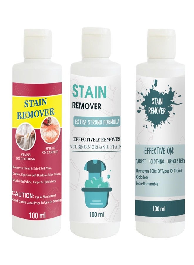 TOOVUS Stain Remover Combo Pack of Red, Doll and Sky Stain Remover | Multi-Surface Cleaning Solution for Clothes, Fabrics, Upholstery (100 g Each) - Image 1